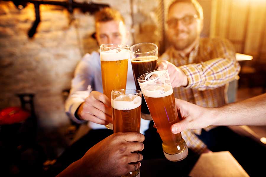 Group of People drinking beer